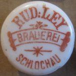 Człuchów Rud. Ley Brauerei porcelanka 1-03